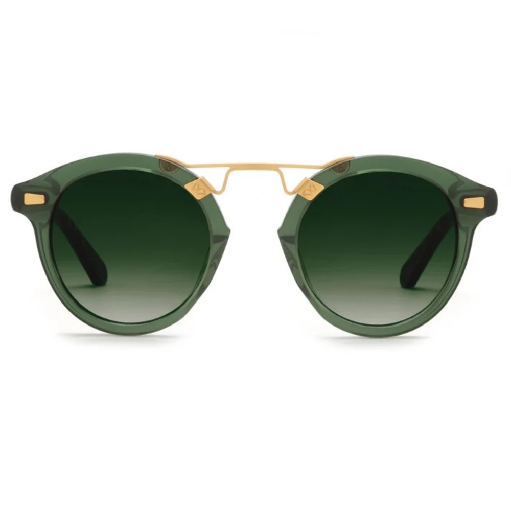 KREWE STL II unisex dark green sunglasses